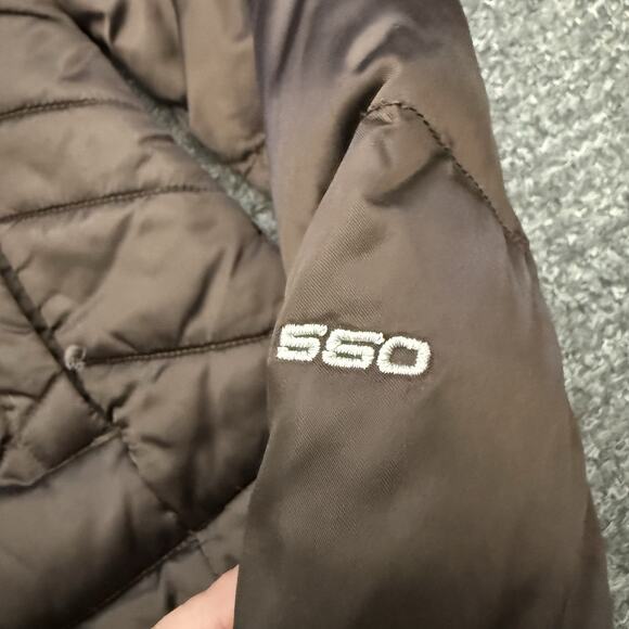 North Face Jacket Women Small Brown 550 Down Puffer Quilted Winter Coat Full Zip - Picture 10 of 15